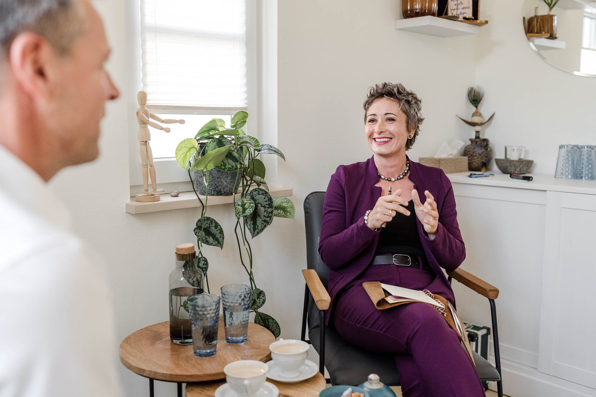 Julia Reisinger im Coaching-Gespräch