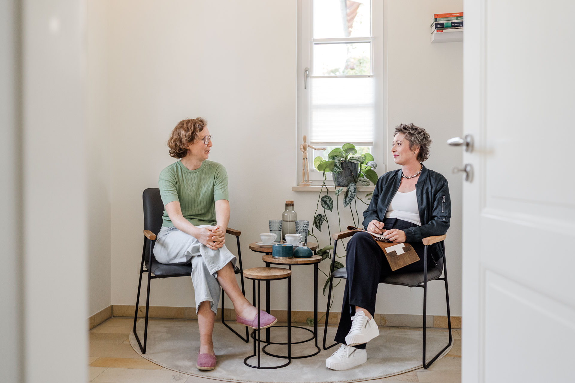 Julia Reisinger im Coaching-Gespräch